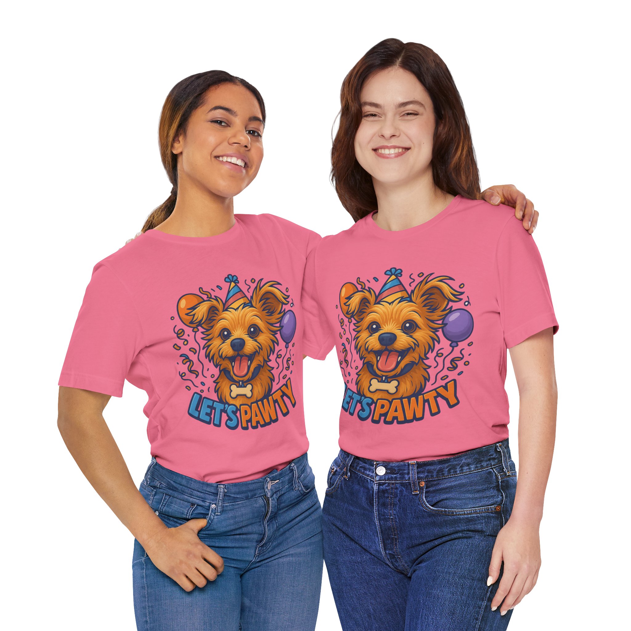 Let's Pawty - Unisex T-Shirts - Funny Birthday Celebrations