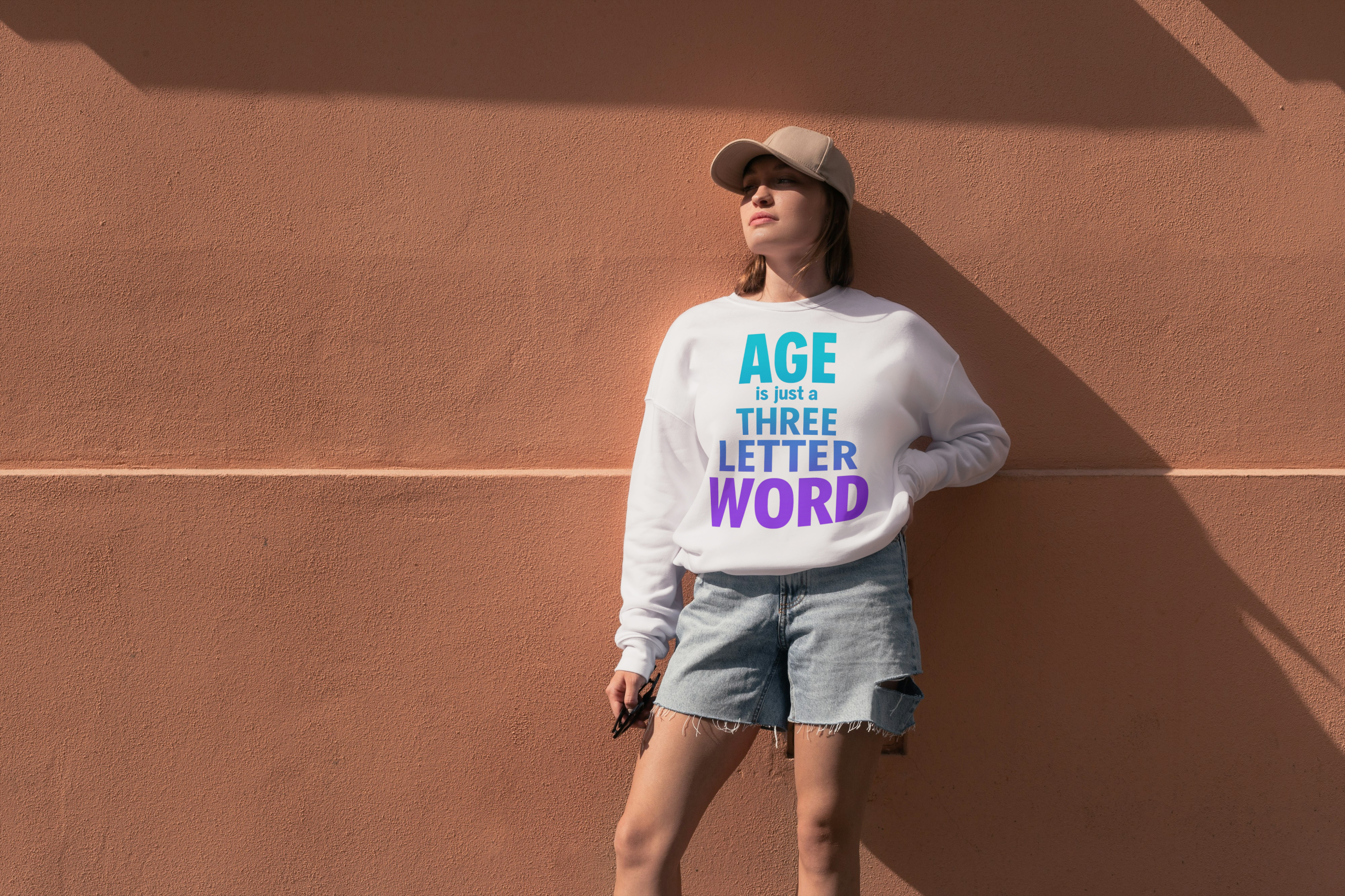 Age is Just a Three Letter Word - Unisex Sweatshirt - Funny Birthday Gift