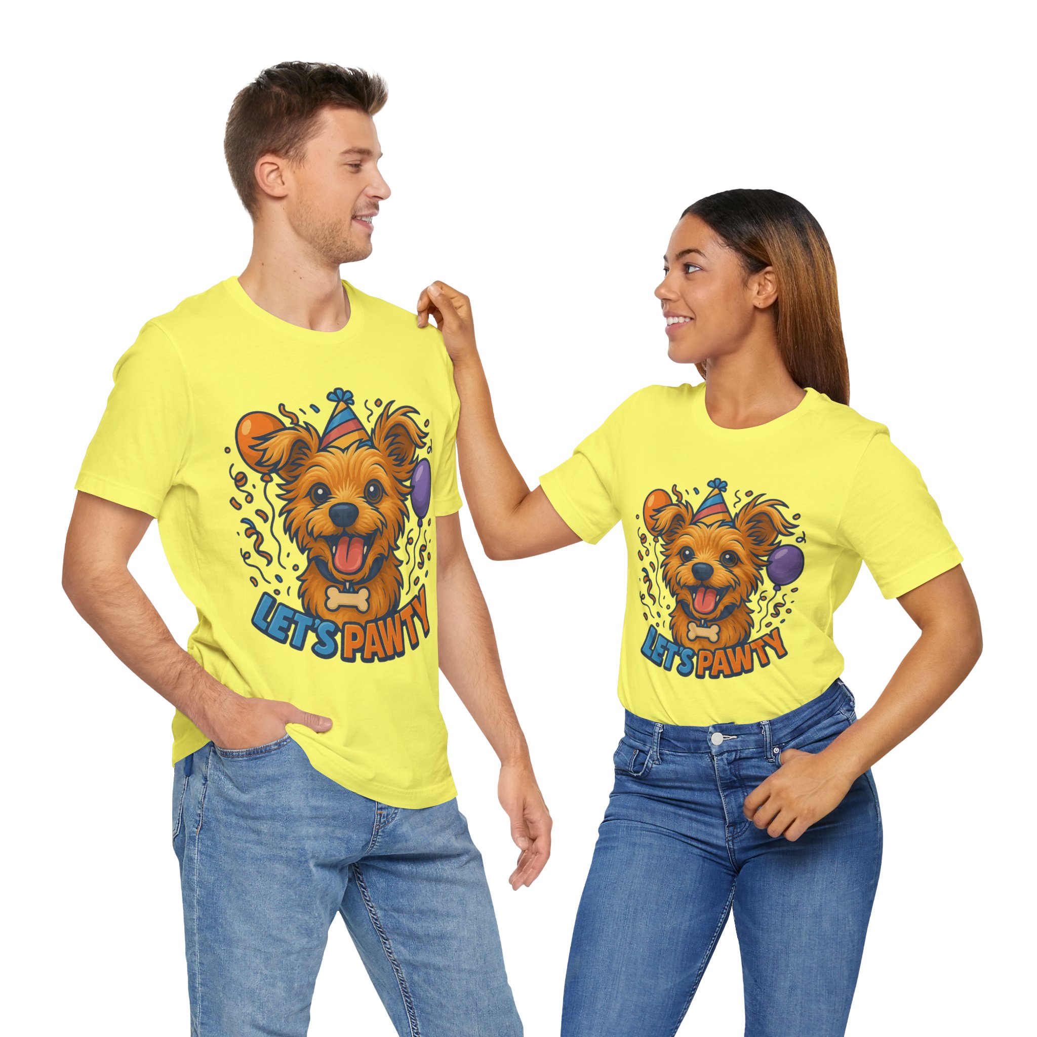 Let's Pawty - Unisex T-Shirts - Funny Birthday Celebrations