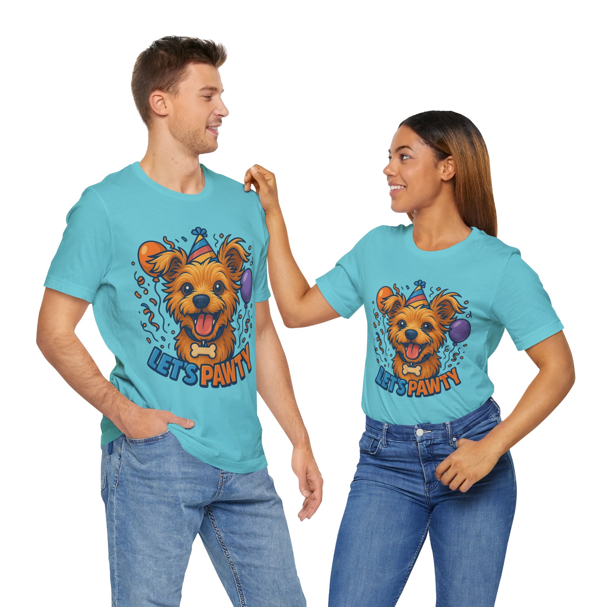 Let's Pawty - Unisex T-Shirts - Funny Birthday Celebrations
