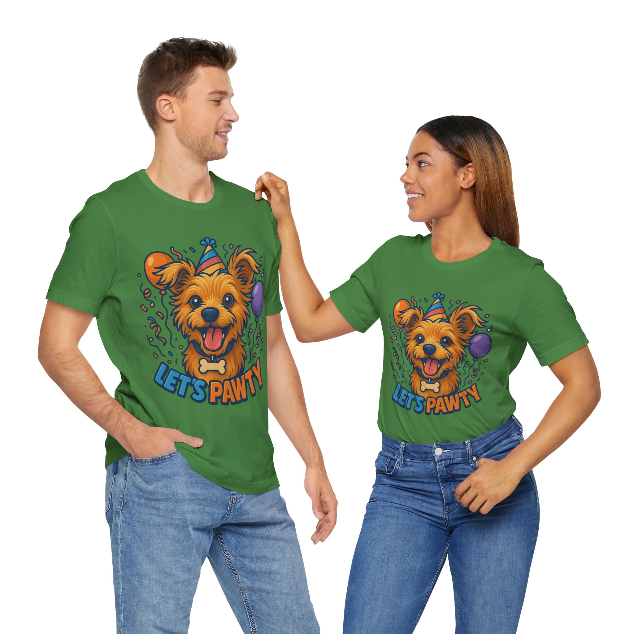 Let's Pawty - Unisex T-Shirts - Funny Birthday Celebrations