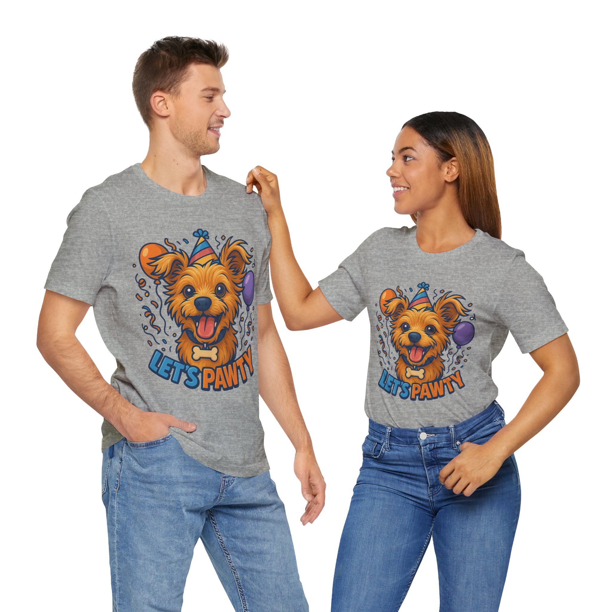 Let's Pawty - Unisex T-Shirts - Funny Birthday Celebrations