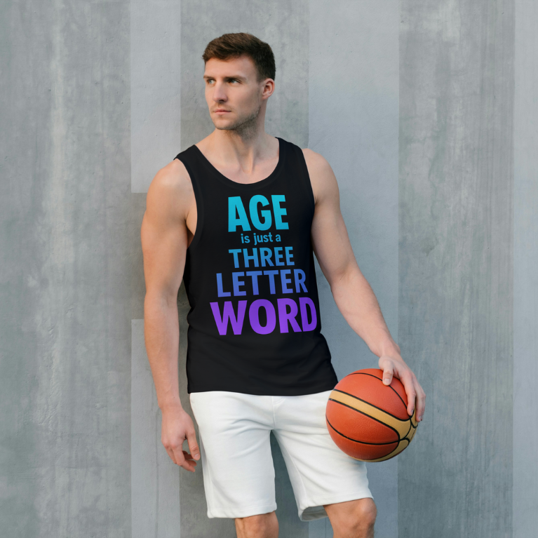 Age is Just A Three Letter Word - Unisex Tank Tops